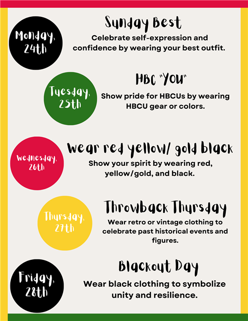 BHM Spirit Week